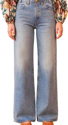 Ulla Johnson Womens The Elodie Jean In Adriatic Wash