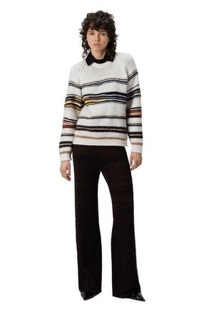 Missoni Crew Neck Striped Sweater In Wool, Mohair And Alpaca in Multicoloured at Nordstrom, Size Medium