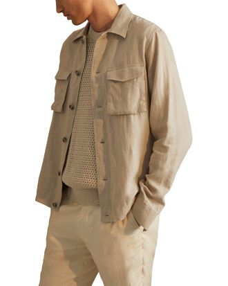 Reiss Viera Linen Casual Shirt