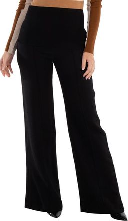 Chloé Ladies Black Wide Leg Flared Trousers, Brand Size 38 (US Size 6)