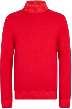 Malo Turtleneck Trui - Heren - Coltruien - Rood - XL - Wol - Truien & Vesten