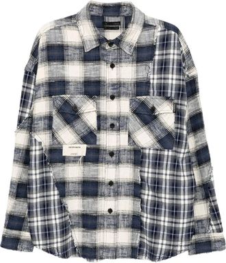 Five CM Camicia a quadri - Blu