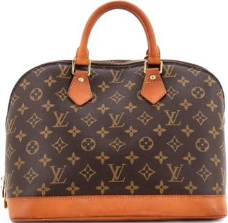Louis Vuitton Vintage Alma Handbag Monogram Canvas PM satchel - Bruin