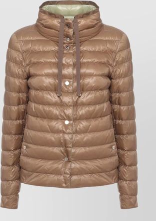 Herno reversible short down jacket high neck