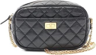 Chanel Borsa a spalla 2.55 con dettaglio a V e motivo chevron 2019 - Nero