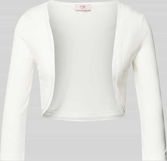 Vera Mont Bolero mit offener Vorderseite in Offwhite, Größe 34