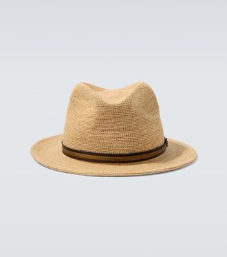 Borsalino Argentina crochet straw fedora