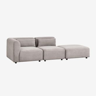 Sklum Sklum - Sof&aacute; Modular Esquinero De 2 Piezas Con Puff Fogler