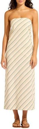 Seafolly Bias Cut Cover-Up Midi Dress in Ecru at Nordstrom Rack, Size X-Small