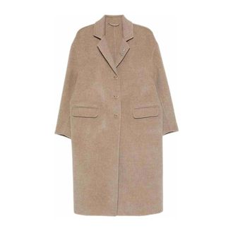 Ermanno Scervino Dubbelrijige wollen mix jas - Dames - Mantels - Grijs - Maat: XS Wol