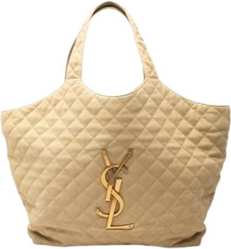 Saint Laurent Pre-owned Icare Shopping Tote - - Pre-owned - Donna - Beige - ONE SIZE