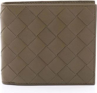Bottega Veneta Pre-owned Wallets, female, Brown, Size: ONE SIZE Pre-owned Vintage Intrecciato Bi-Fold Wallet