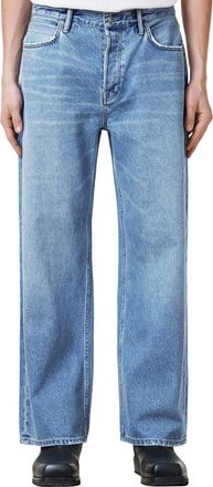 AllSaints Lenny Straight Leg Jeans in Light Indigo Blue at Nordstrom, Size 28