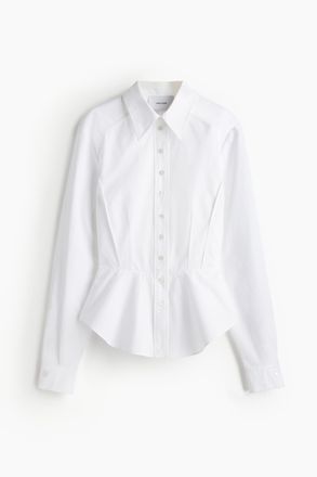 H&M Peplum-Bluse - White
