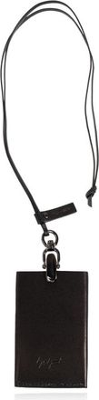 Yohji Yamamoto Leren Kaarthouder - Heren - Portefeuilles - Bruin - ONE Size - Leer - Accessoires