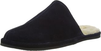 Silver Street London Mens Smithfield Slipper, Navy, 9 UK