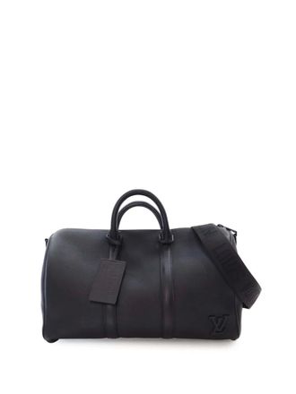 Louis Vuitton 2021-2024 Aerogram Keepall Bandouliere 40 travel bag - unisex - Calf Leather - One Size - Black