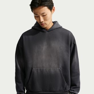Nike Mens Standard Issue Brushed Heavy Pullover Basketball Hoodie in Grey | IM5920-013