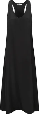 La Collection Crepe Silk Scoop Neck Dress