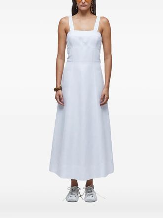 Osklen Midi-jurk met vierkante hals - Wit