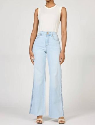 Dear John Denim Fiona High Rise Wide Leg Jeans In Misty Cloud