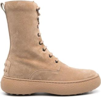 Tod's Schoenen, Dames, Beige, 39 EU, Stijlvolle Enkellaarzen