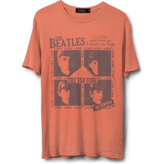 Junk Food The Beatles The Fab Four Live Graphic T-Shirt in Tigerlily at Nordstrom Rack, Size X-Small
