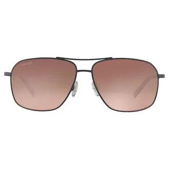 Serengeti Eyewear Dorwinn Rectangular Gradient Brown-Tint Sunglasses with Double Bridge Design