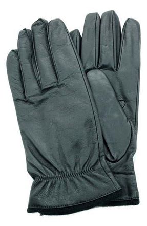 Portolano Tech Leather Gloves in Black/Black at Nordstrom Rack, Size Small