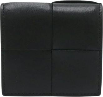 Bottega Veneta Pre-owned Cassette Portemonnee van Leer - Dames - Vintage Accessoires - Zwart - ONE Size - Leer - Vintage