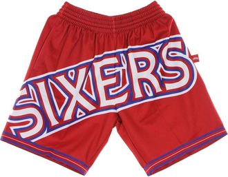 Mitchell & Ness NBA Basketball Shorts Sixers Hardwood Classics - Heren - Fitness - Rood - L - Polyester - Fitness