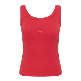 Gestuz DrewGZ One-Shoulder Top - Dames - Tops - Rood - Maat: XL Katoen