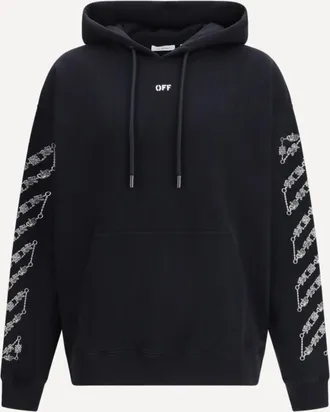 Off-white Chain Araldic Arrow Skate Hoodie Male XL