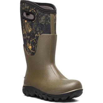 Bogs Classic Seamless Tall Rain Boot in Olive Multi at Nordstrom, Size 10