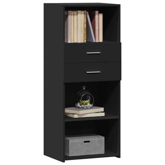Berkfield Home Highboard Black 50x42.5x124 cm Engineered Wood