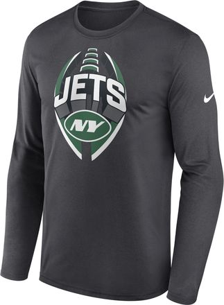 Nike New York Jets Legend Icon Nike Mens Dri-FIT NFL Long-Sleeve T-Shirt in Grey | NKHT06F72-NCF