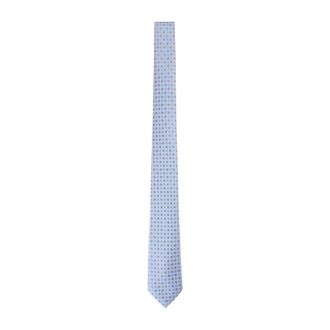 Canali Das 7 Cm - Heren - Accessoires - Blauw - Maat: ONE Size Zijde