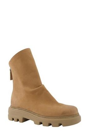 Paul Green Crosby Lug Sole Bootie in Tan Grained Nubuck at Nordstrom Rack, Size 10Us / 7.5Uk