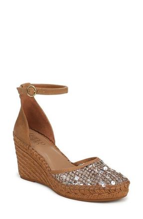 Franco Sarto Idalia Espadrille Wedge in Brown at Nordstrom, Size 6.5