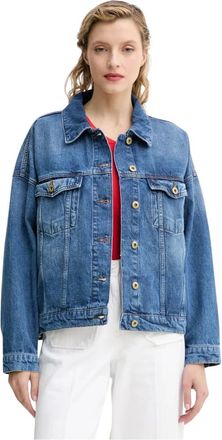 Sessun Dames, Jassen, Blauw, Maat: XS Katoen