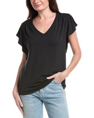 Tommy Bahama Kauai Smocked Flutter Top