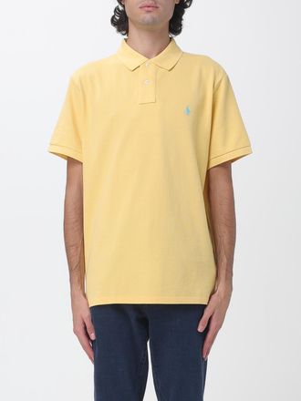 Polo Ralph Lauren Polo a maniche corte in cotone con logo a contrasto ricamato
