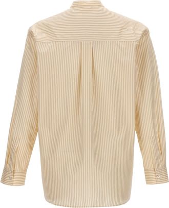 Birkenstock Striped Cotton Poplin Shirt - Cream
