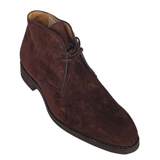 Bally Mens Skiligny Calf Suede Leather Desert Boots In Coffee