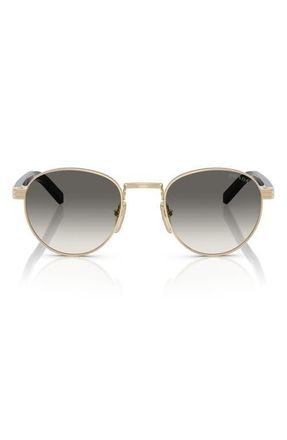 Prada 49mm Gradient Phantos Sunglasses in Pale Gold at Nordstrom