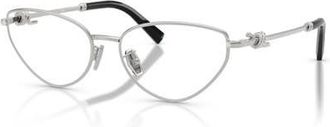 Tiffany & Co. 54mm Cat Eye optical glasses in Silver at Nordstrom