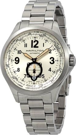 Hamilton Khaki Aviation QNE Automatic Silver Dial Mens Watch H76655123