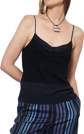 Raquel Allegra Fulani Tank Top In Black