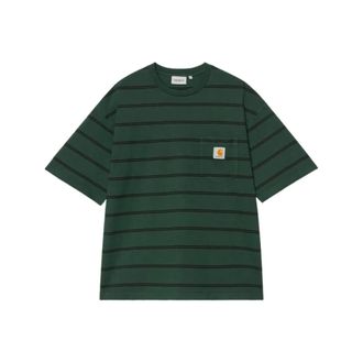 Carhartt Work in Progress T-Shirt S/S Cardona con taschino - - Tops - Uomo - Verde - L