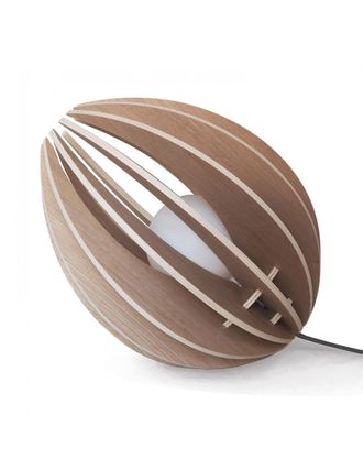 Gone's L&aacute;mpara en roble con cable negro sin bombilla